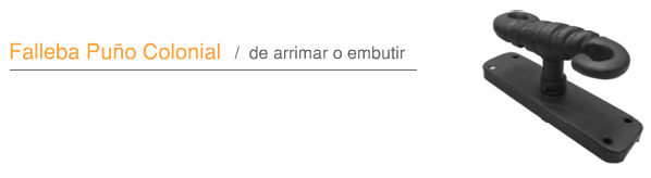 Falleba pu�o colonial